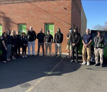 Servpro of Levittown Team standing out front of our Tullytown, PA office.