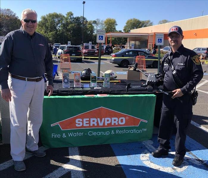 Our Business Development Executive, Bill Wise, representing SERVPRO at Tullytown's Fire Prevention event.